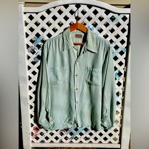 Vintage Loopers Loop Collar 1959’s Striped LS Shirt Size L